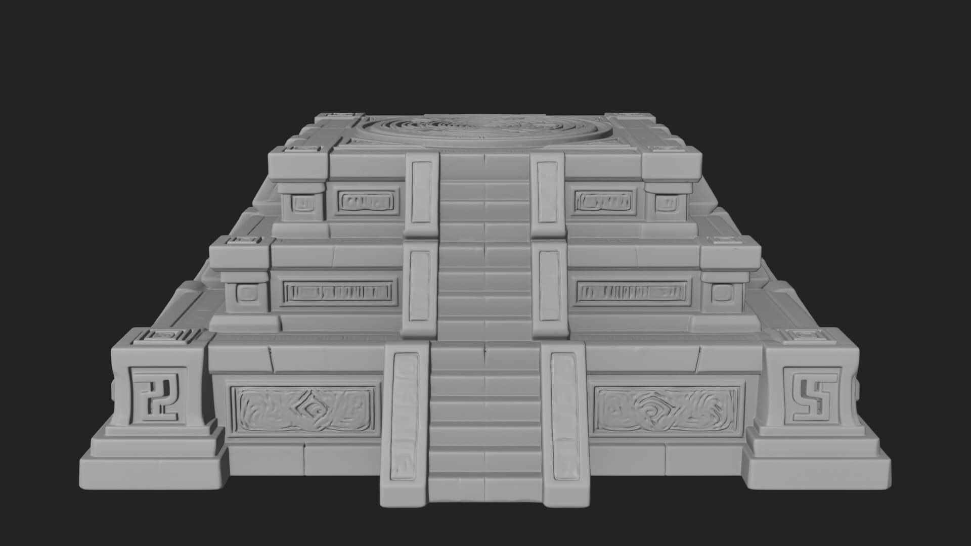 Step Pyramid Temple Design 30 3D Print Model 3D Model