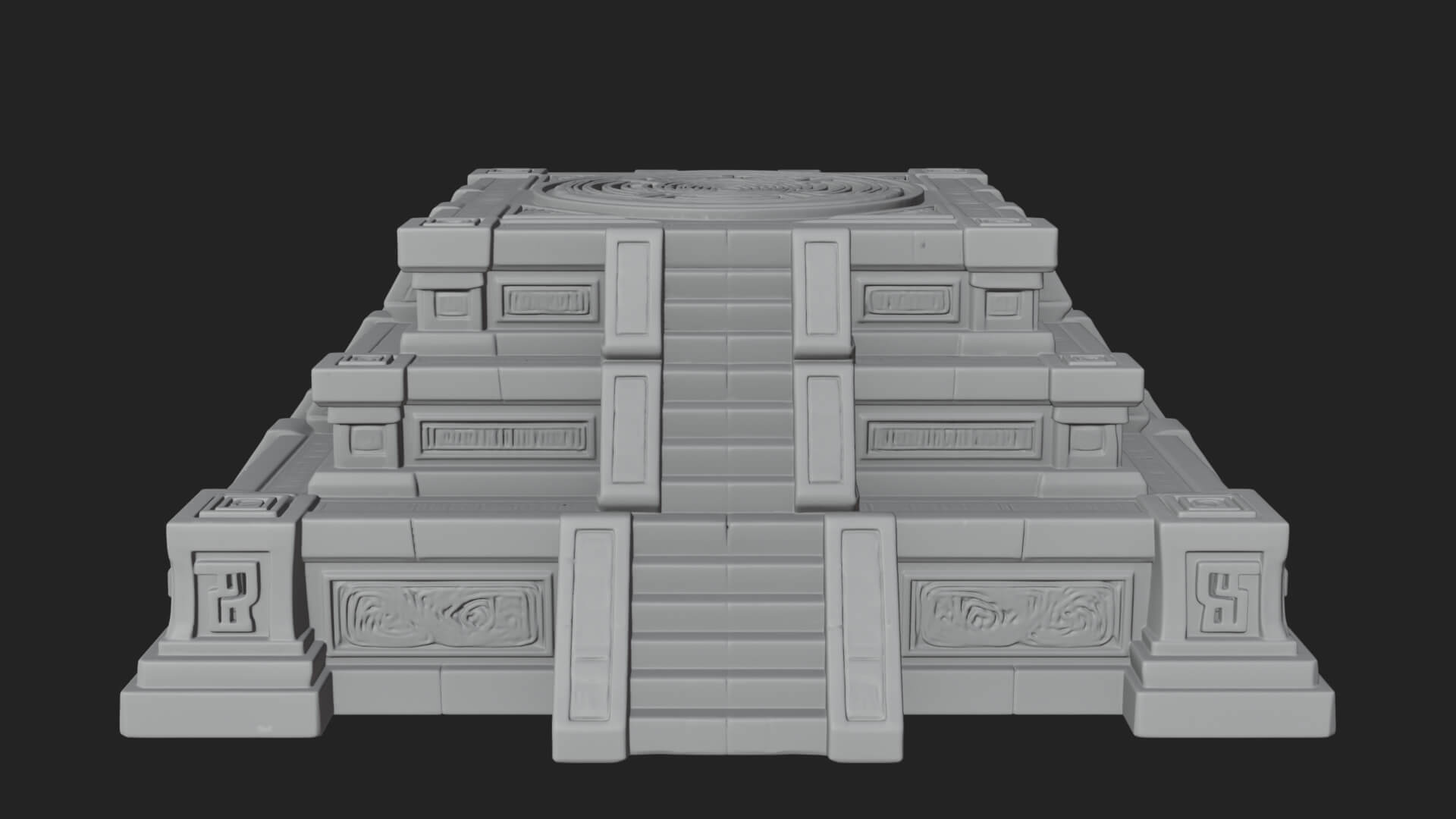 Step Pyramid Temple Design 30 3D Print Model 3D Model
