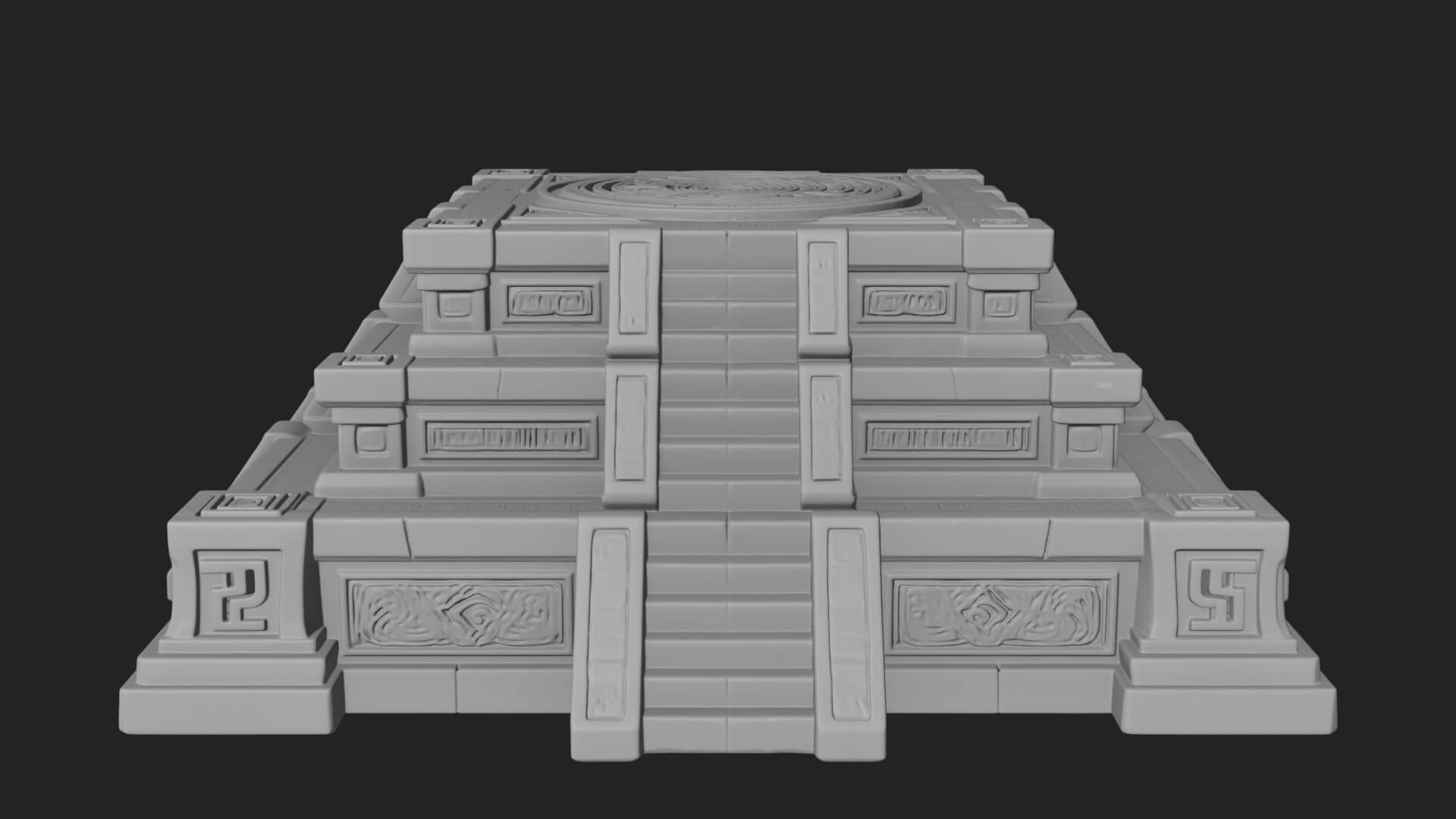 Step Pyramid Temple Design 30 3D Print Model 3D Model