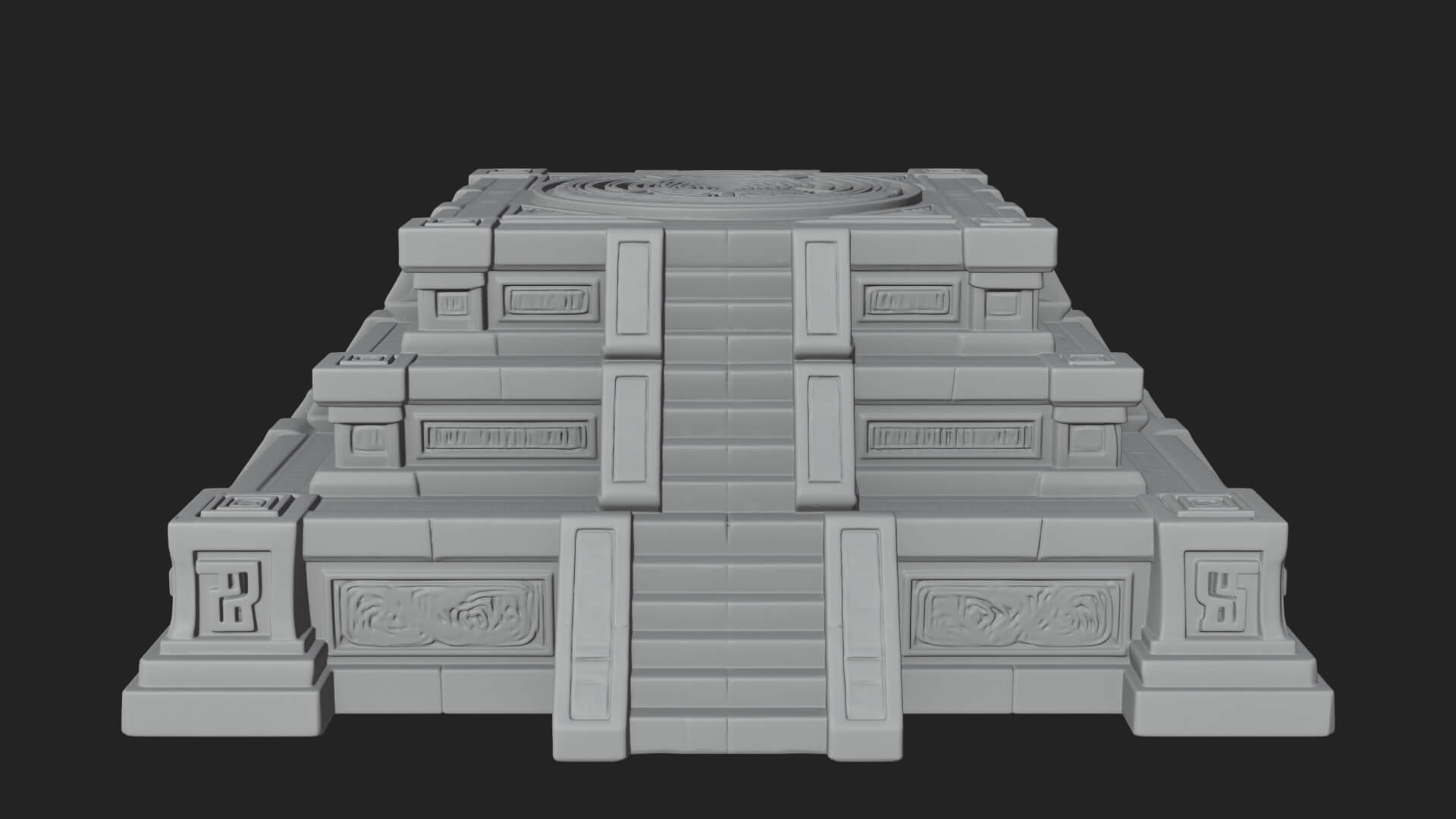 Step Pyramid Temple Design 30 3D Print Model 3D Model