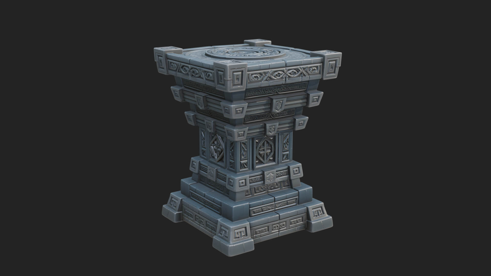 Step Pyramid Temple Design 31 3D Print Model 3D Model