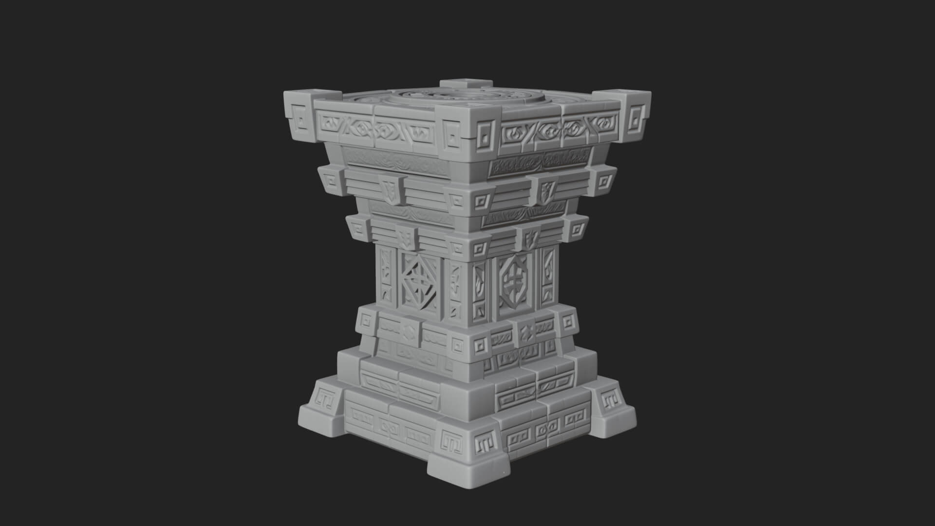 Step Pyramid Temple Design 31 3D Print Model 3D Model