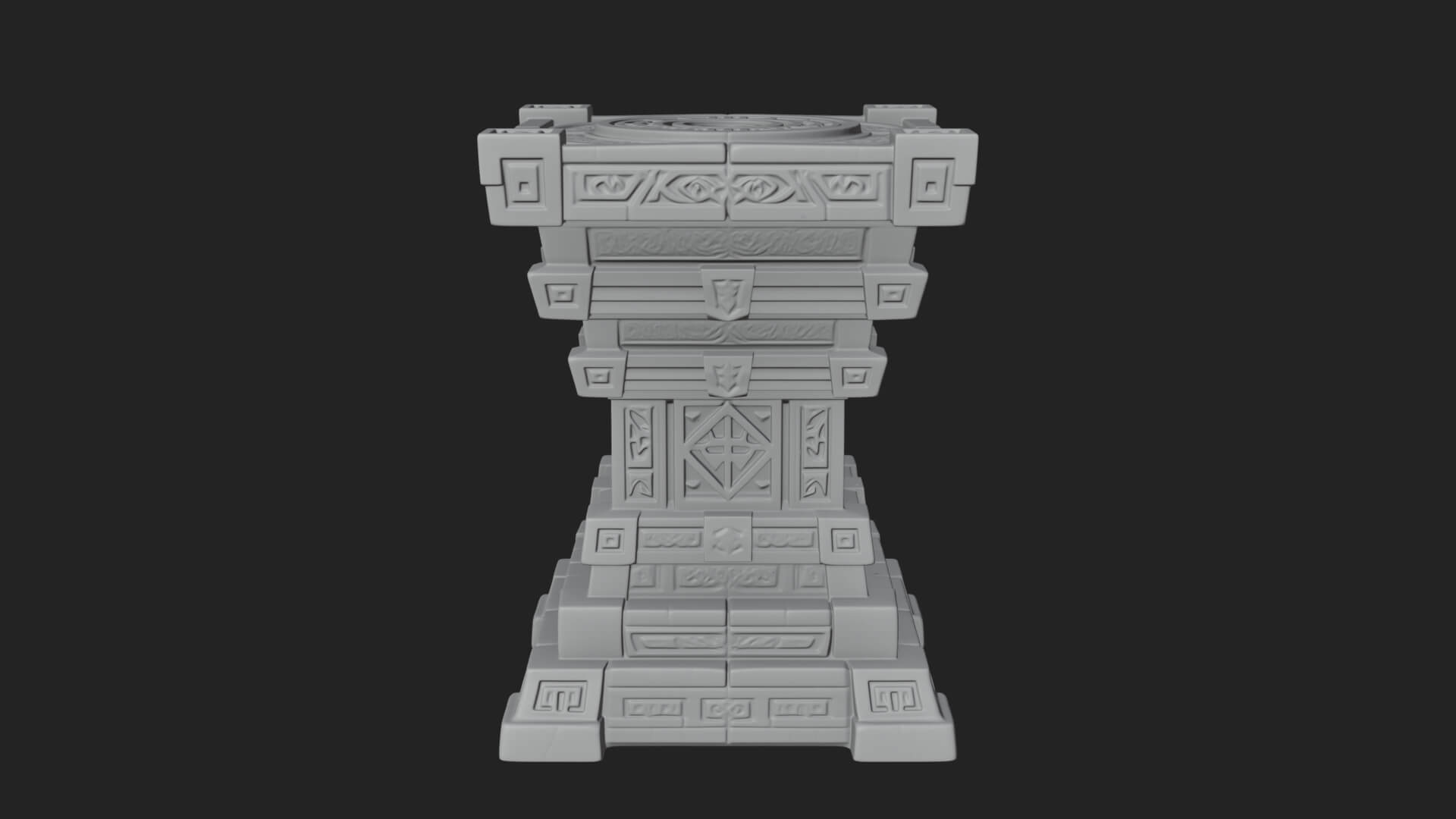 Step Pyramid Temple Design 31 3D Print Model 3D Model