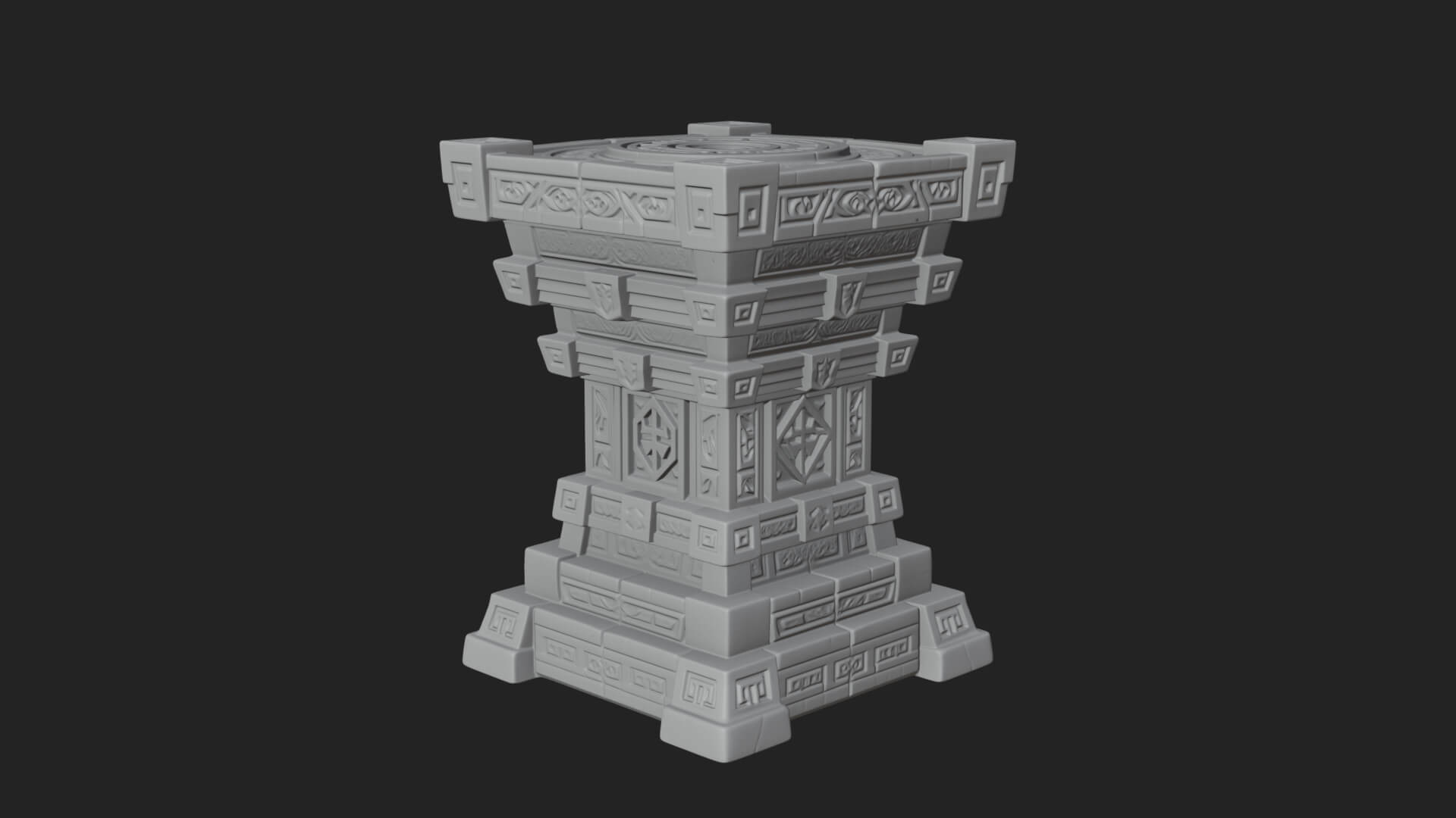 Step Pyramid Temple Design 31 3D Print Model 3D Model