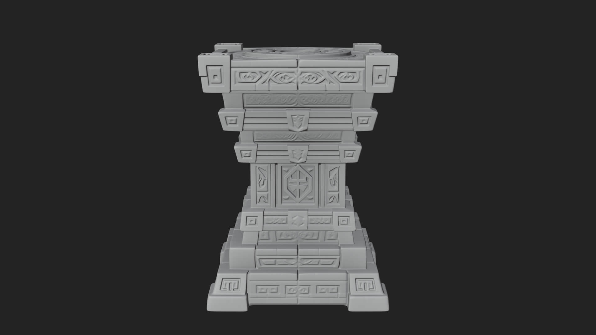 Step Pyramid Temple Design 31 3D Print Model 3D Model