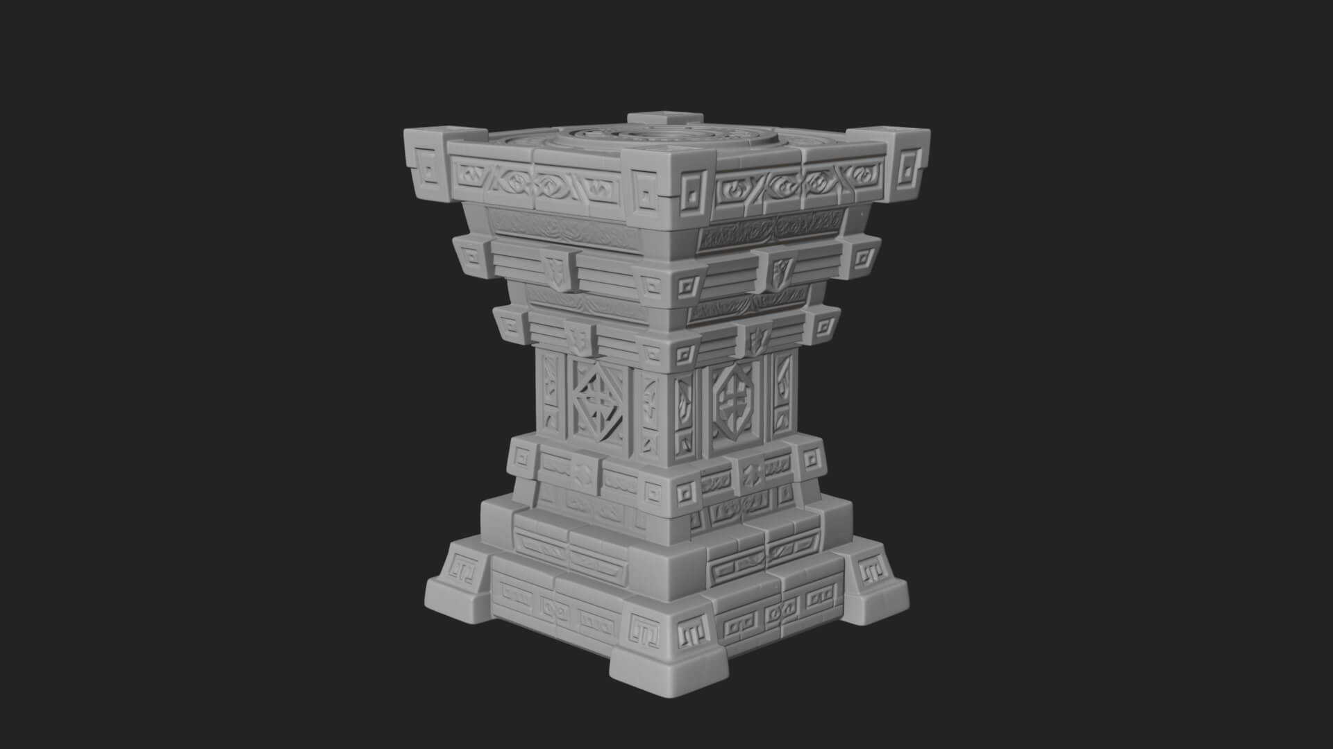 Step Pyramid Temple Design 31 3D Print Model 3D Model