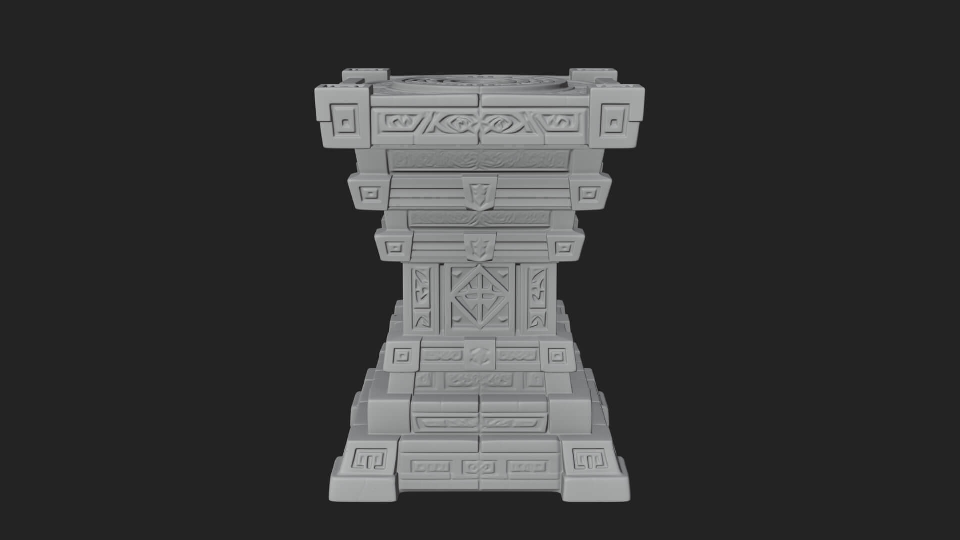 Step Pyramid Temple Design 31 3D Print Model 3D Model