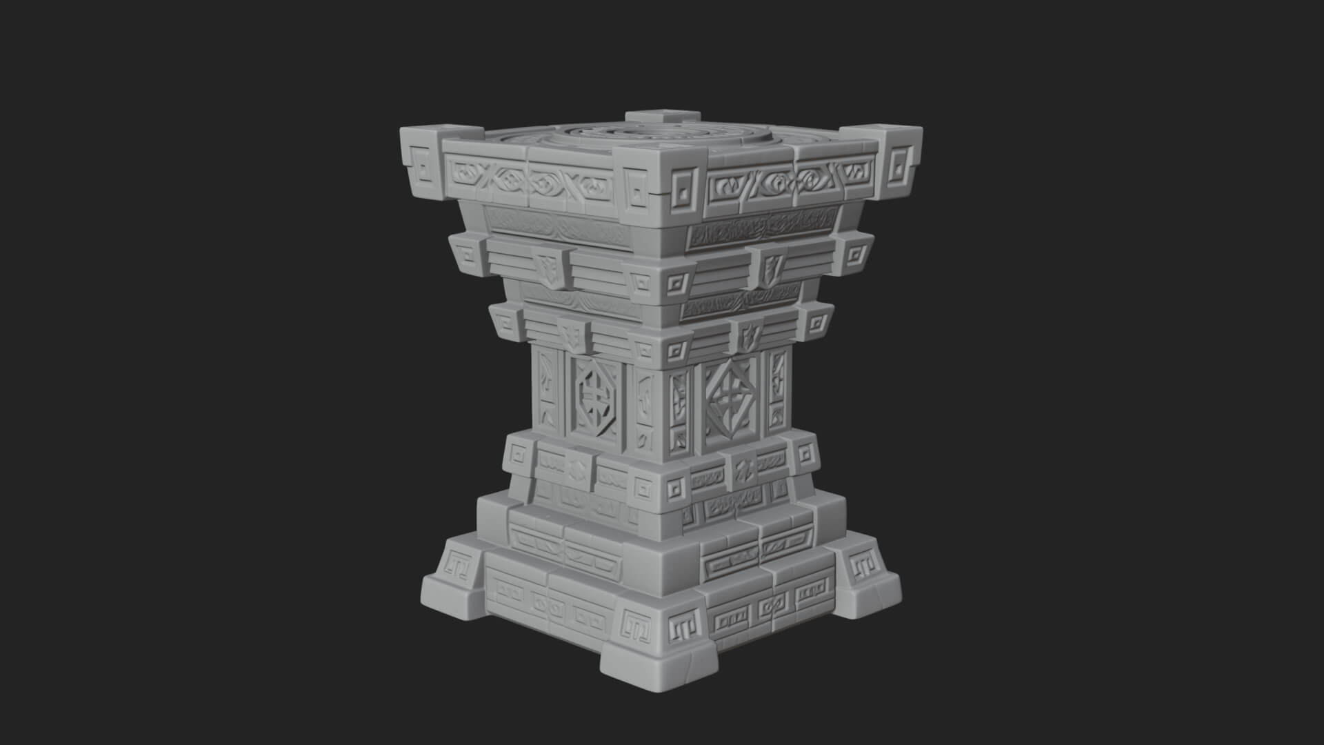Step Pyramid Temple Design 31 3D Print Model 3D Model
