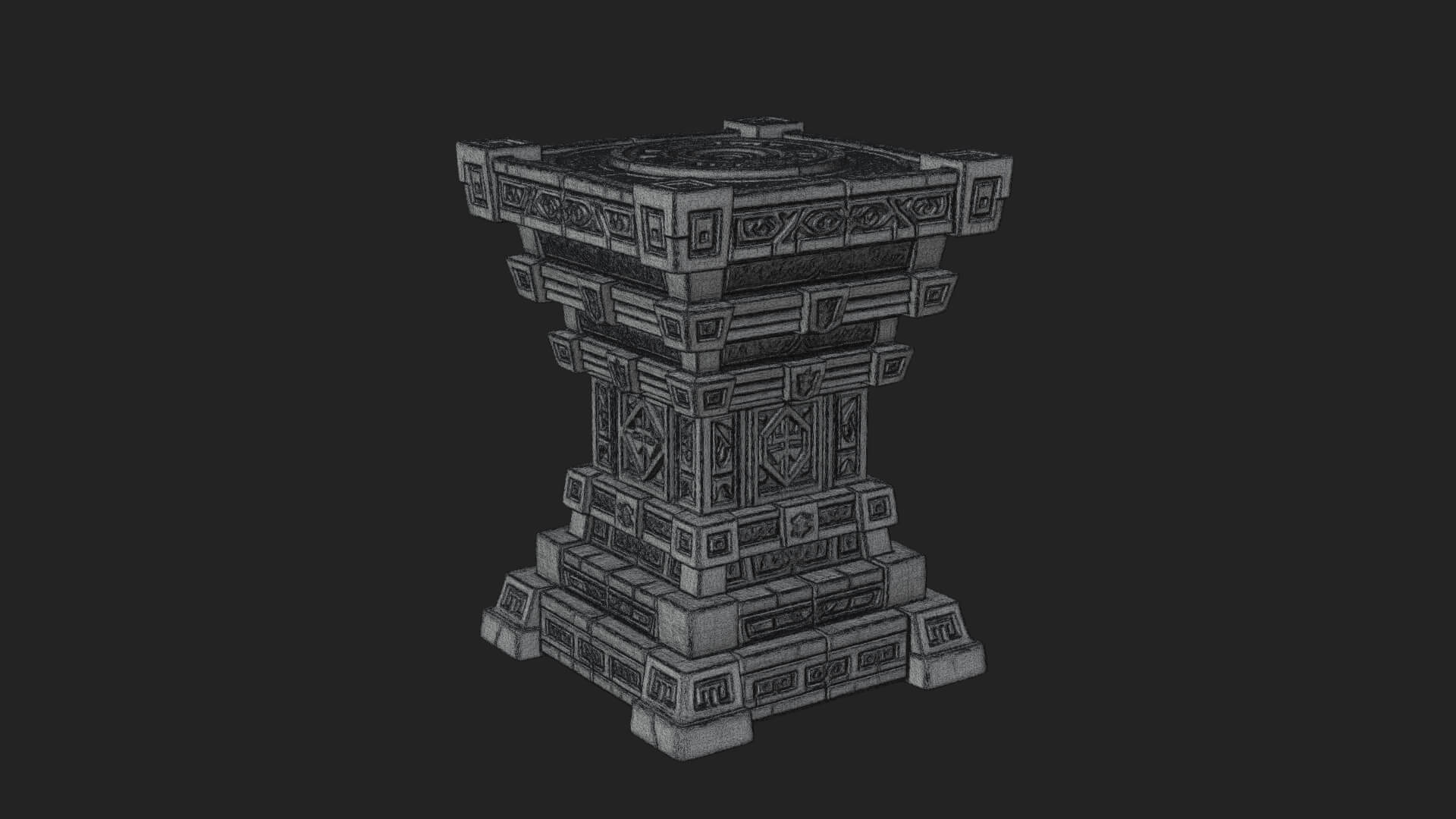 Step Pyramid Temple Design 31 3D Print Model 3D Model