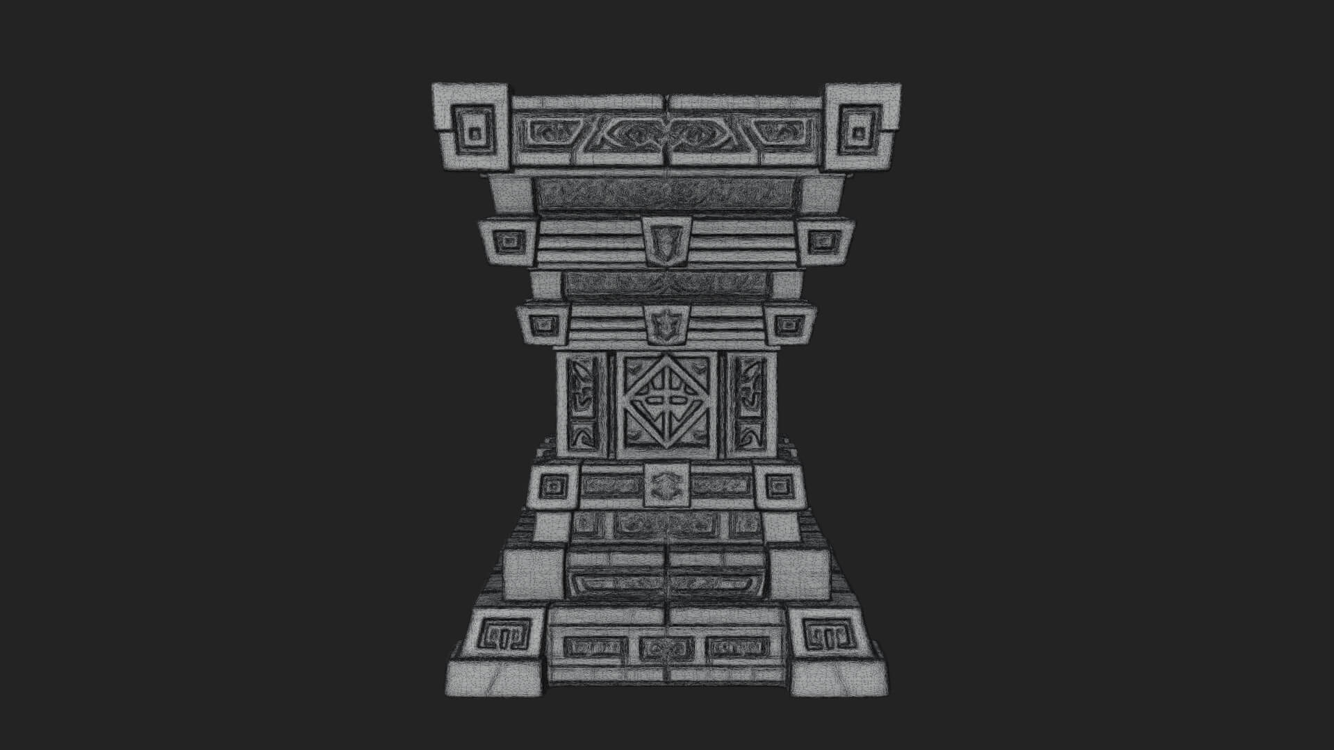 Step Pyramid Temple Design 31 3D Print Model 3D Model