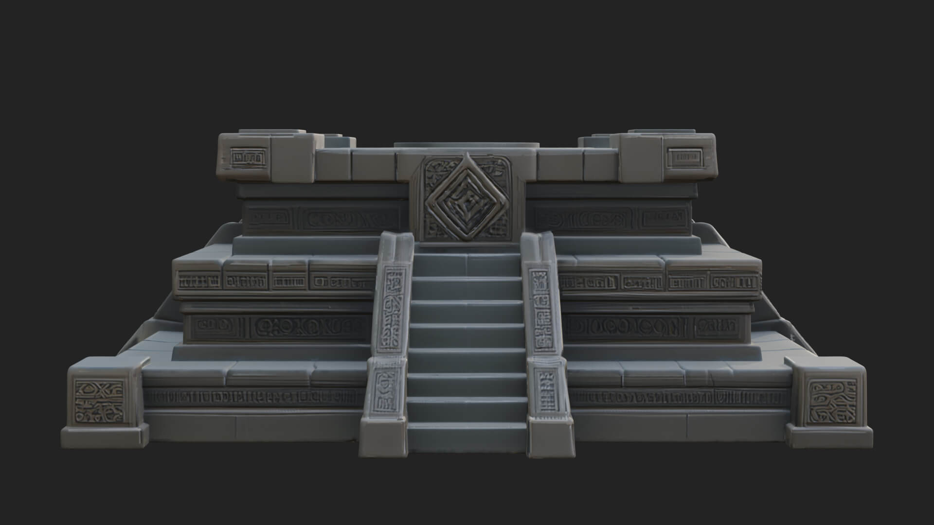 Step Pyramid Temple Design 32 3D Print Model 3D Model