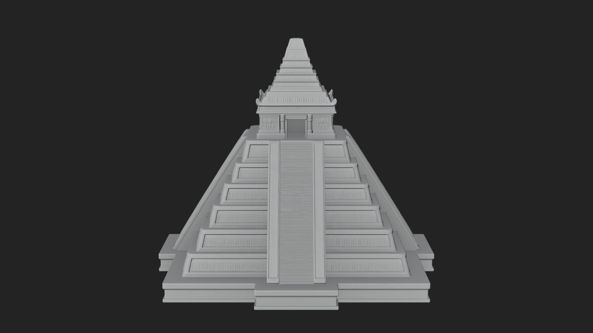 Step Pyramid Temple Design 33 3D Print Model 3D Model