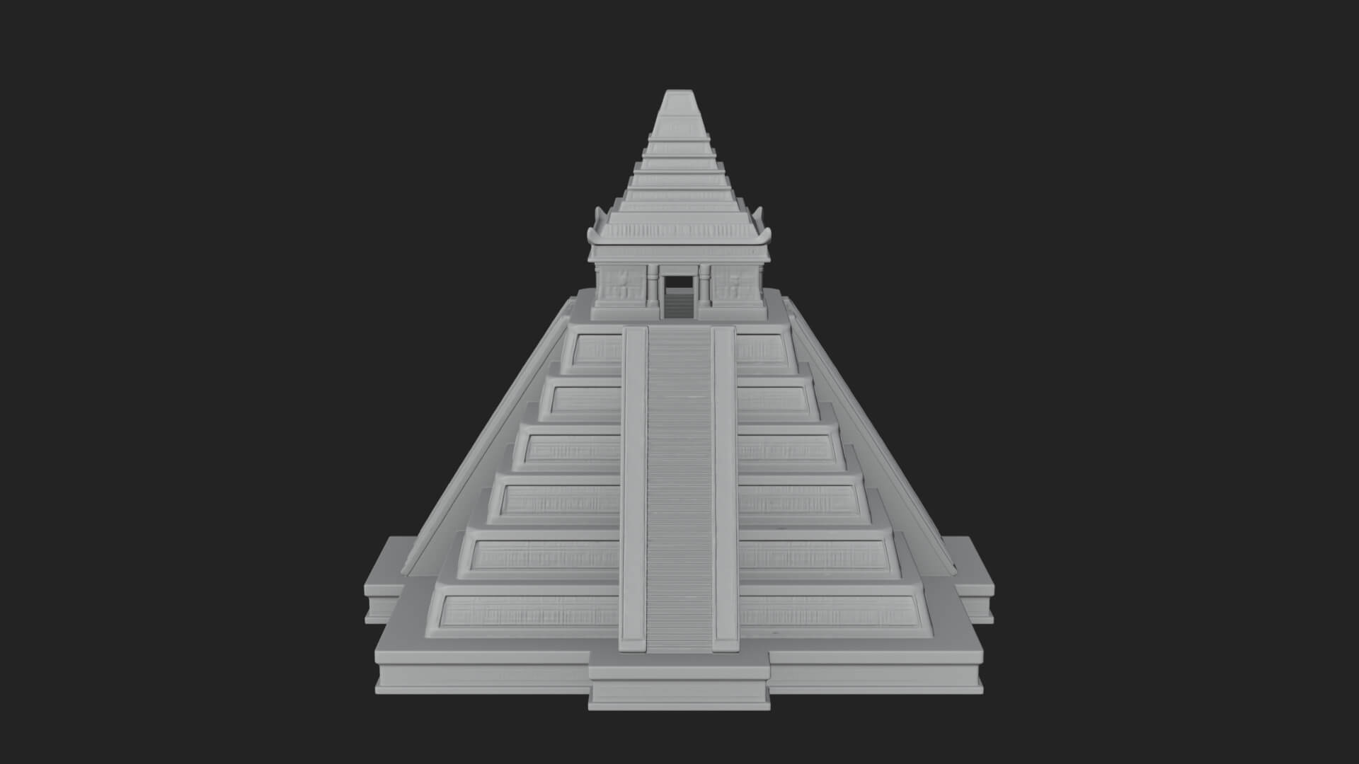 Step Pyramid Temple Design 33 3D Print Model 3D Model