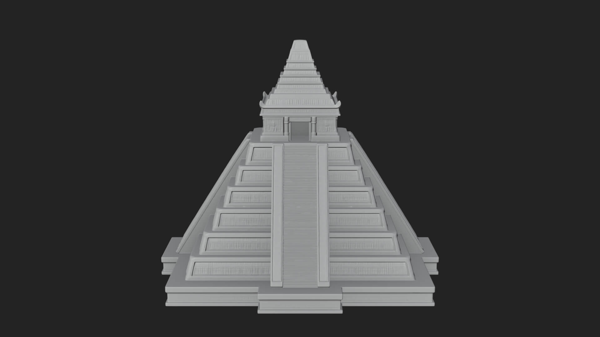 Step Pyramid Temple Design 33 3D Print Model 3D Model