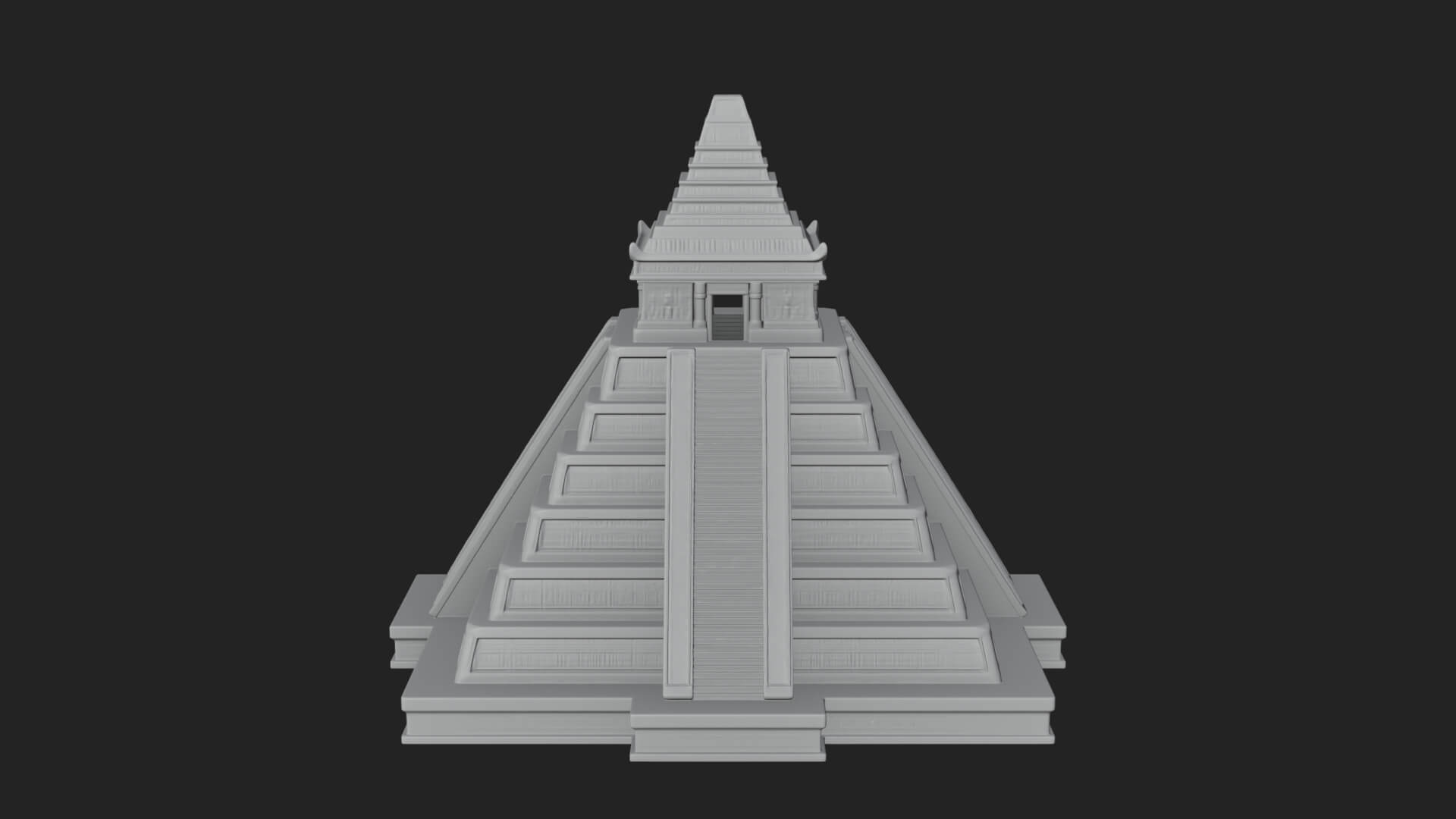 Step Pyramid Temple Design 33 3D Print Model 3D Model