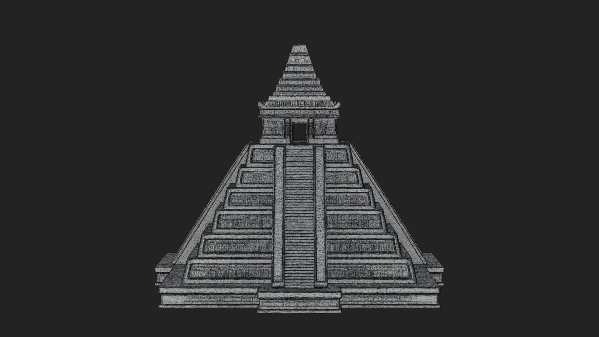 Step Pyramid Temple Design 33 3D Print Model 3D Model