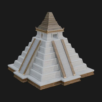 Step Pyramid Temple Design 33 3D Print Model