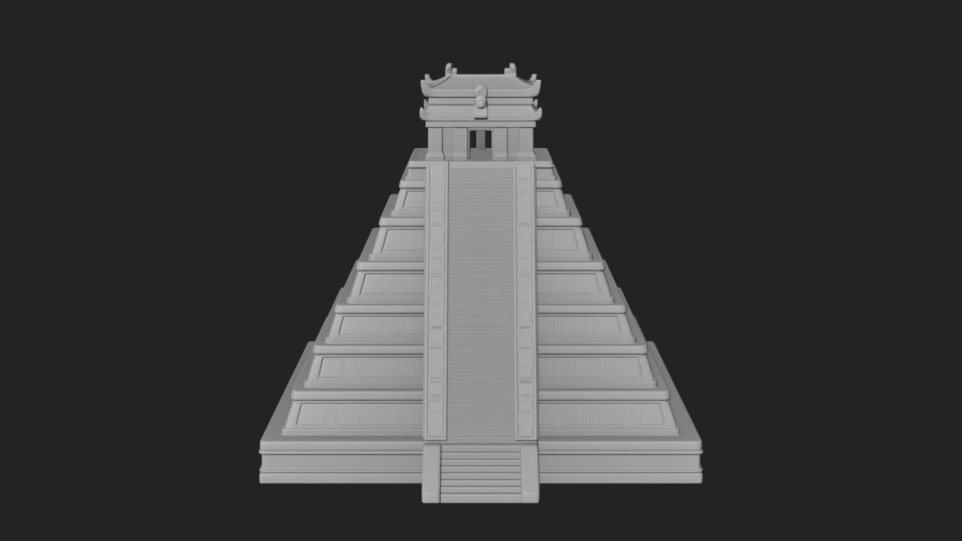 Step Pyramid Temple Design 34 3D Print Model 3D Model