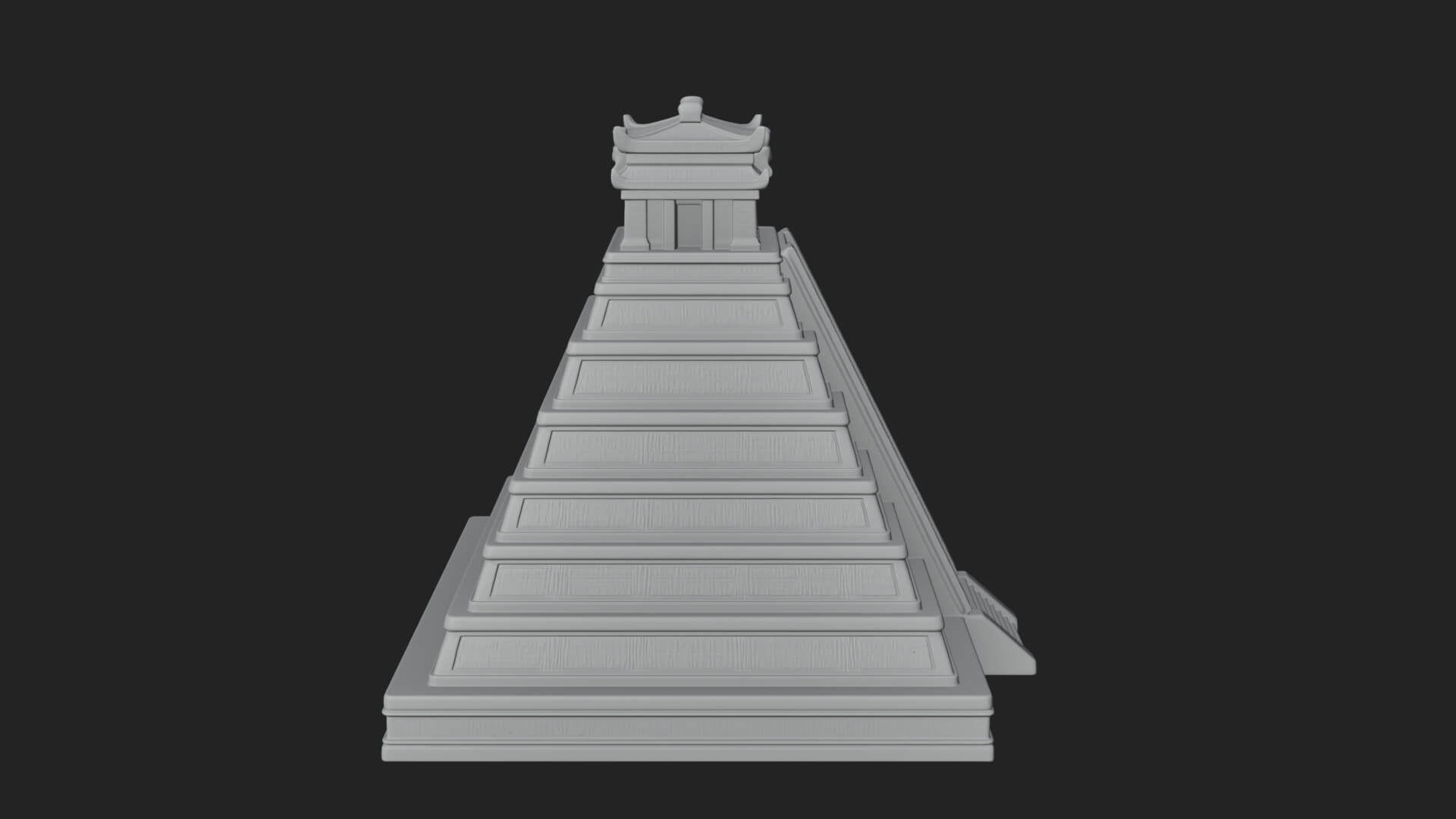 Step Pyramid Temple Design 34 3D Print Model 3D Model