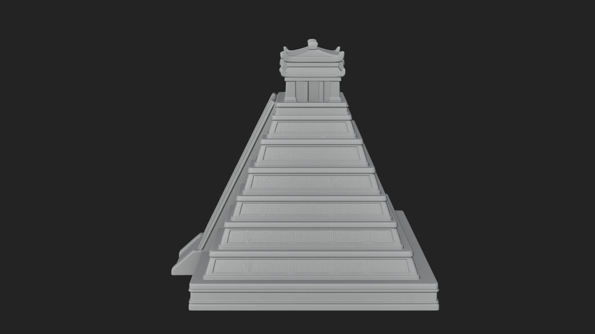 Step Pyramid Temple Design 34 3D Print Model 3D Model