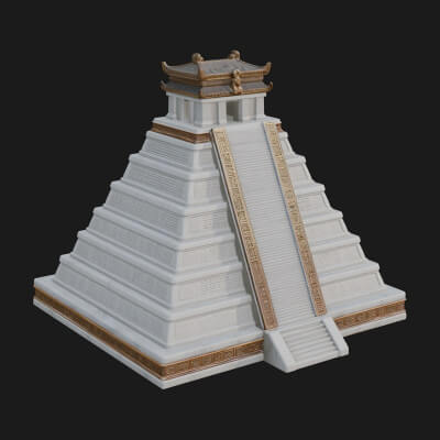 Step Pyramid Temple Design 34 3D Print Model