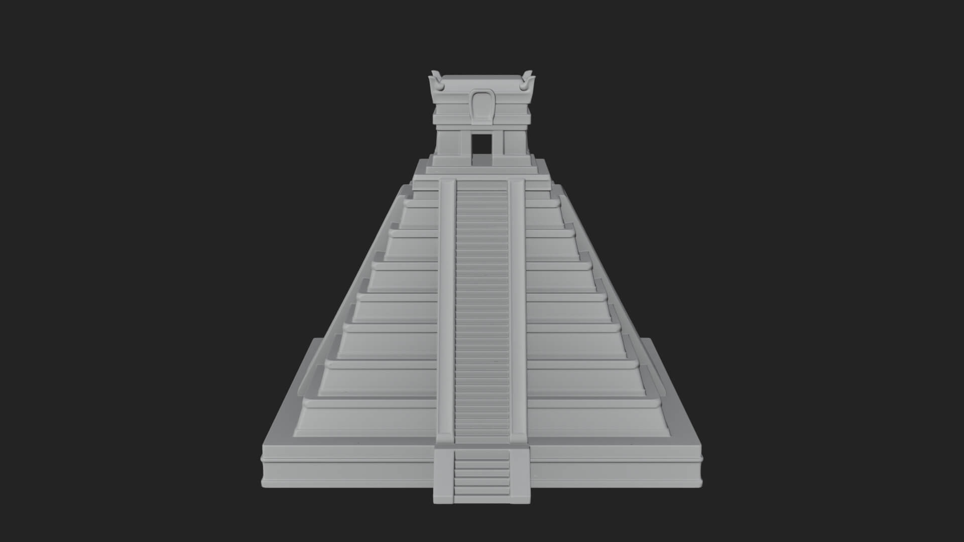 Step Pyramid Temple Design 35 3D Print Model 3D Model