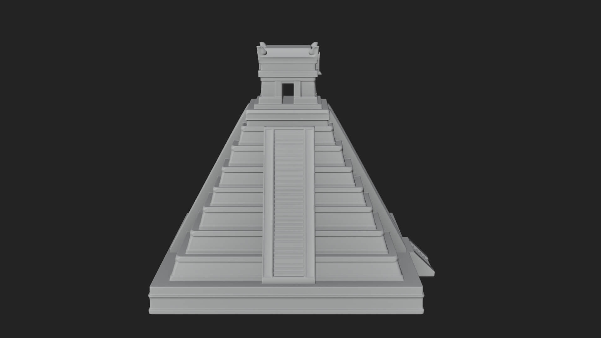 Step Pyramid Temple Design 35 3D Print Model 3D Model