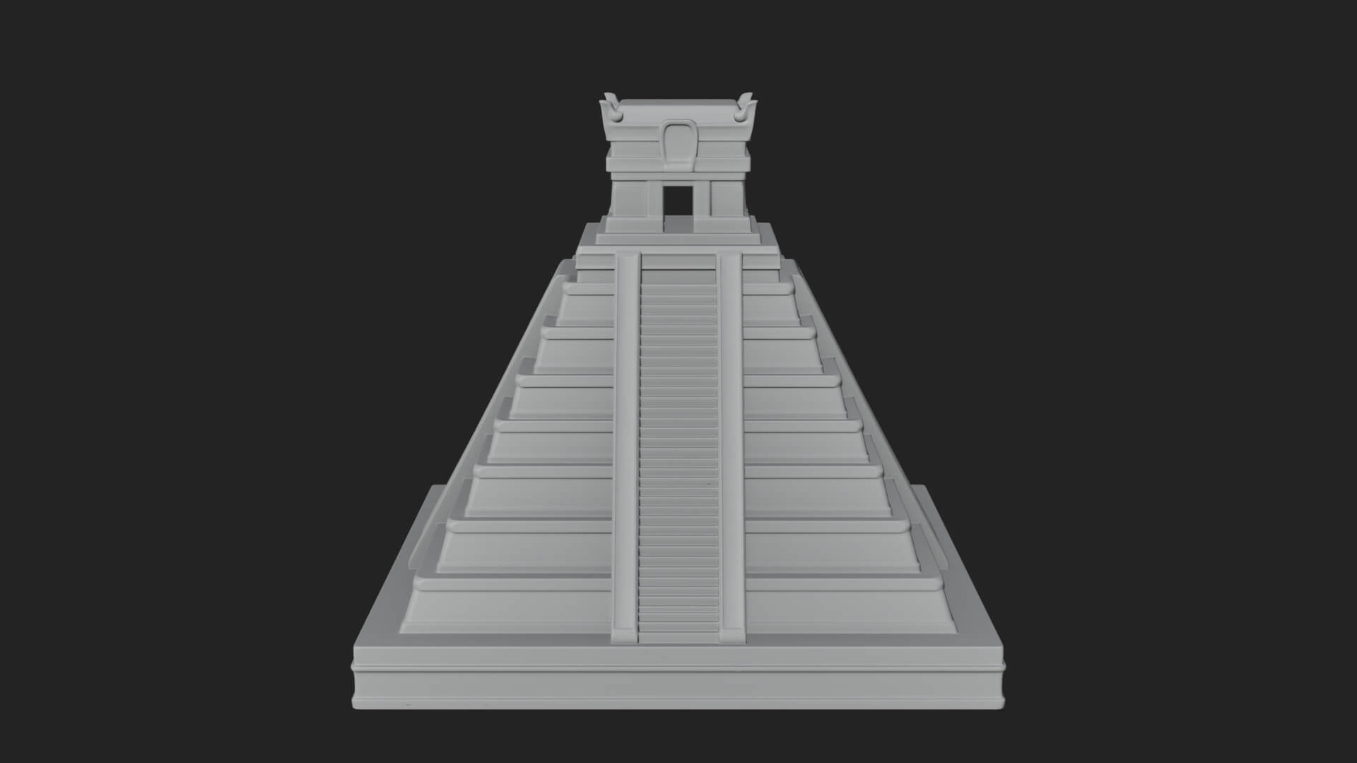 Step Pyramid Temple Design 35 3D Print Model 3D Model