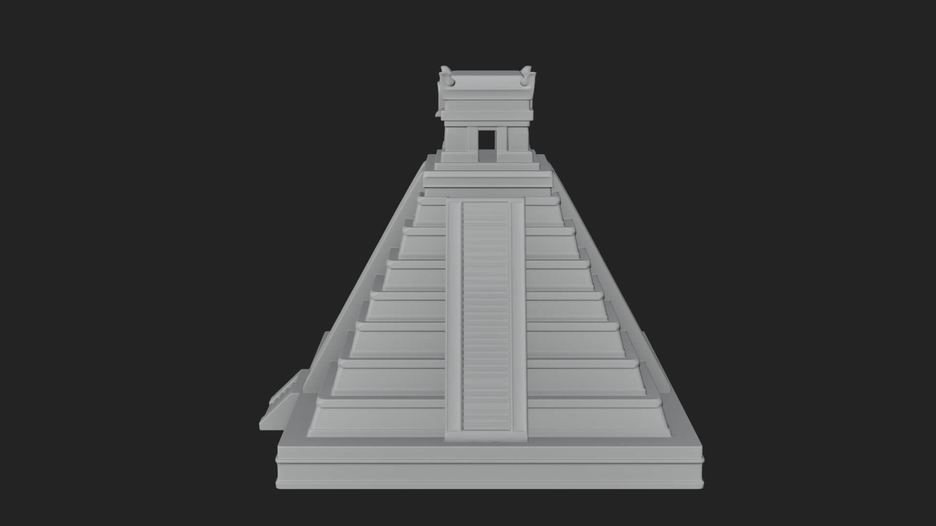Step Pyramid Temple Design 35 3D Print Model 3D Model