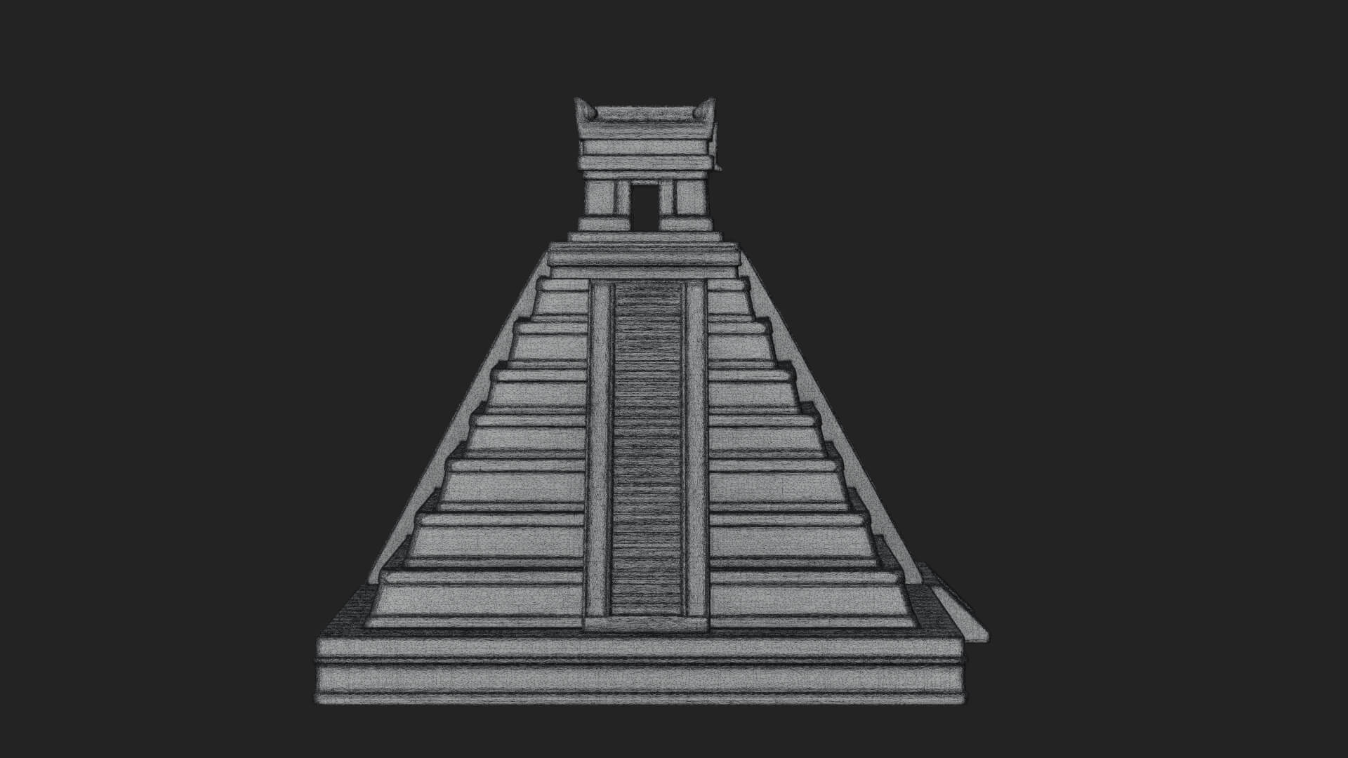Step Pyramid Temple Design 35 3D Print Model 3D Model