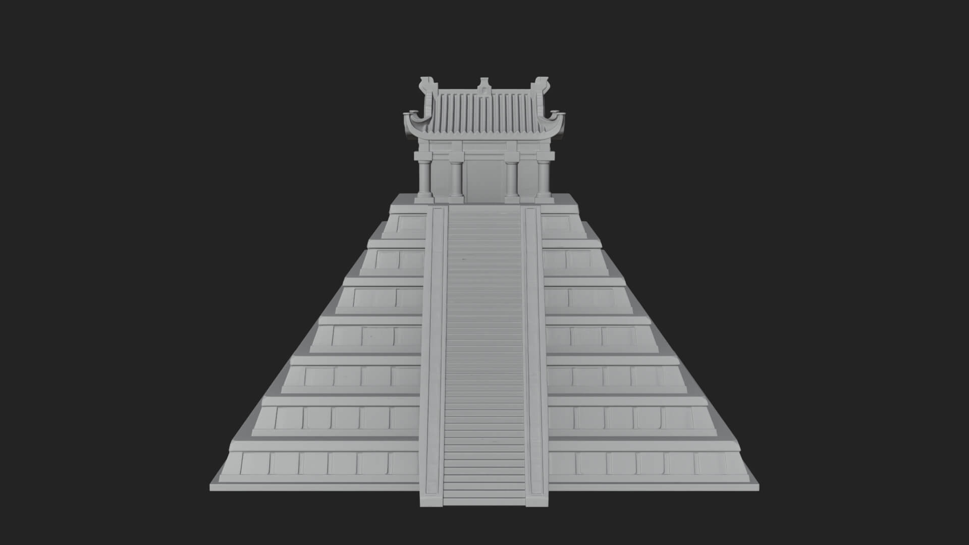 Step Pyramid Temple Design 7 3D Print Model 3D Model
