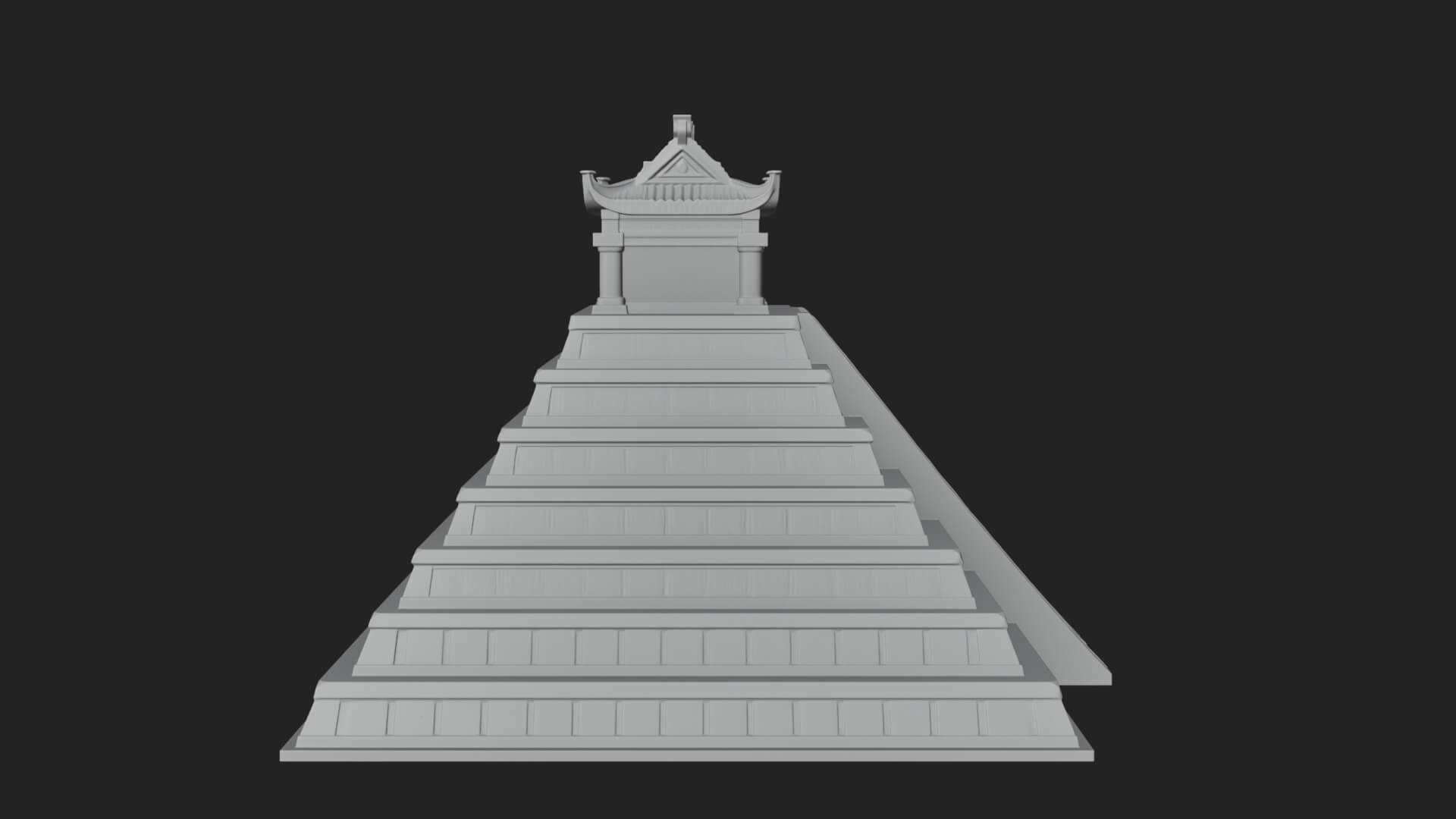 Step Pyramid Temple Design 7 3D Print Model 3D Model