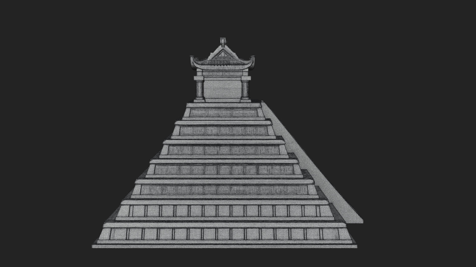 Step Pyramid Temple Design 7 3D Print Model 3D Model