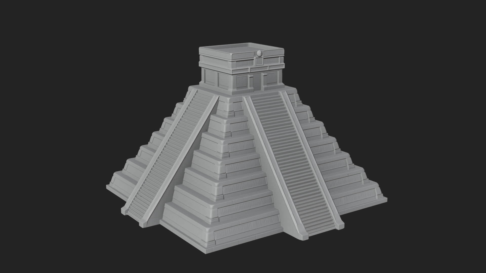 Step Pyramid Temple Design 8 3D Print Model 3D Model
