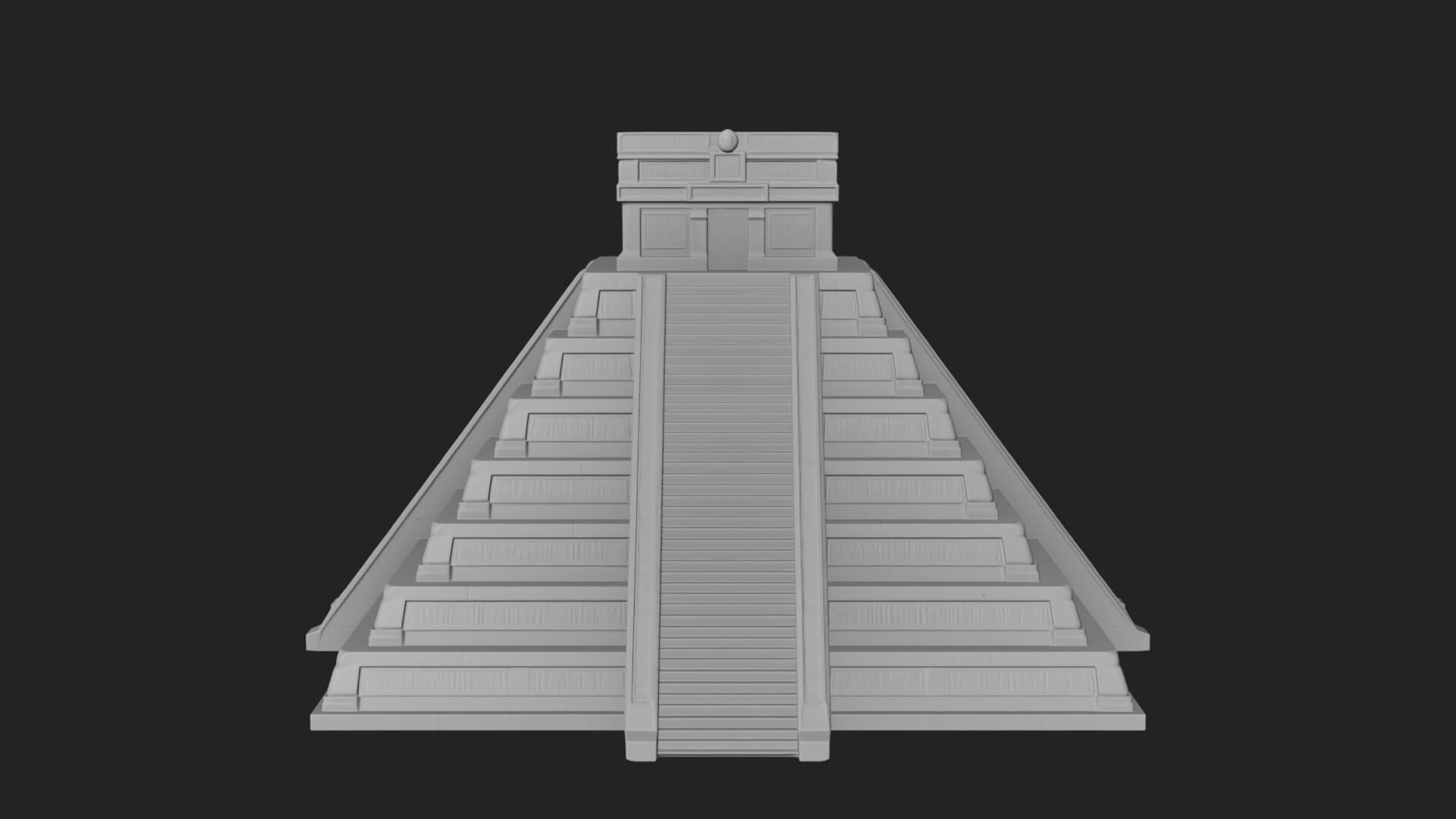 Step Pyramid Temple Design 8 3D Print Model 3D Model
