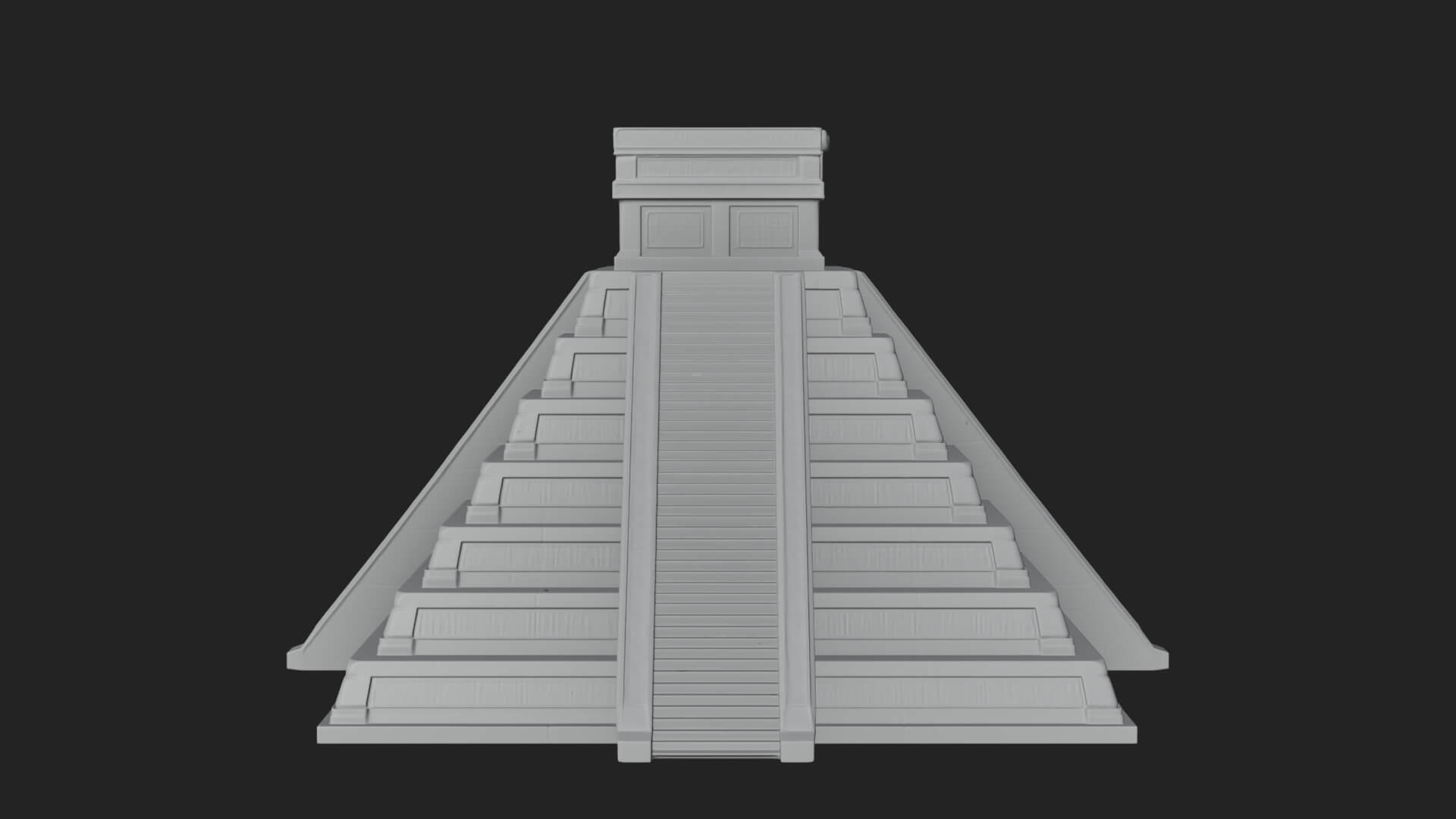 Step Pyramid Temple Design 8 3D Print Model 3D Model