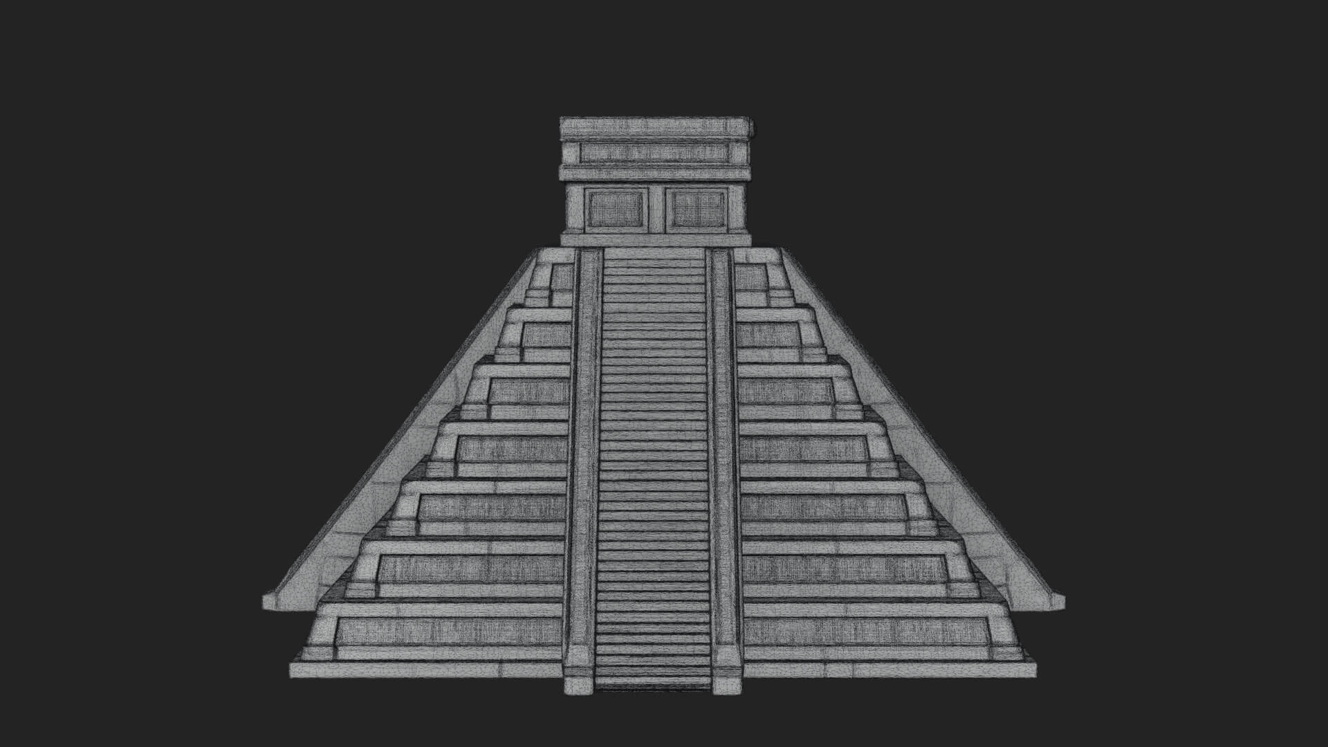 Step Pyramid Temple Design 8 3D Print Model 3D Model