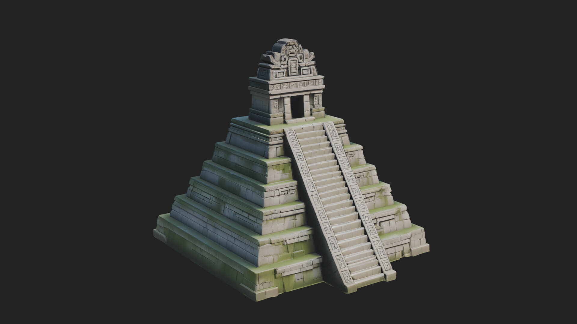 Step Pyramid Temple Design 9 3D Print Model 3D Model