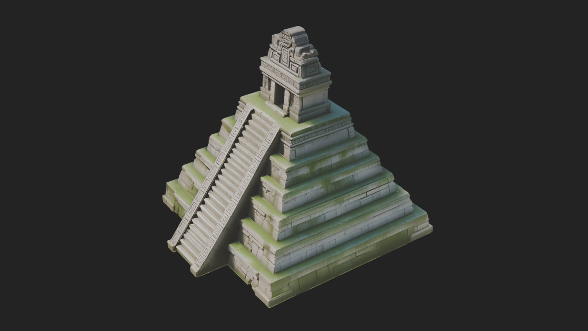 Step Pyramid Temple Design 9 3D Print Model 3D Model