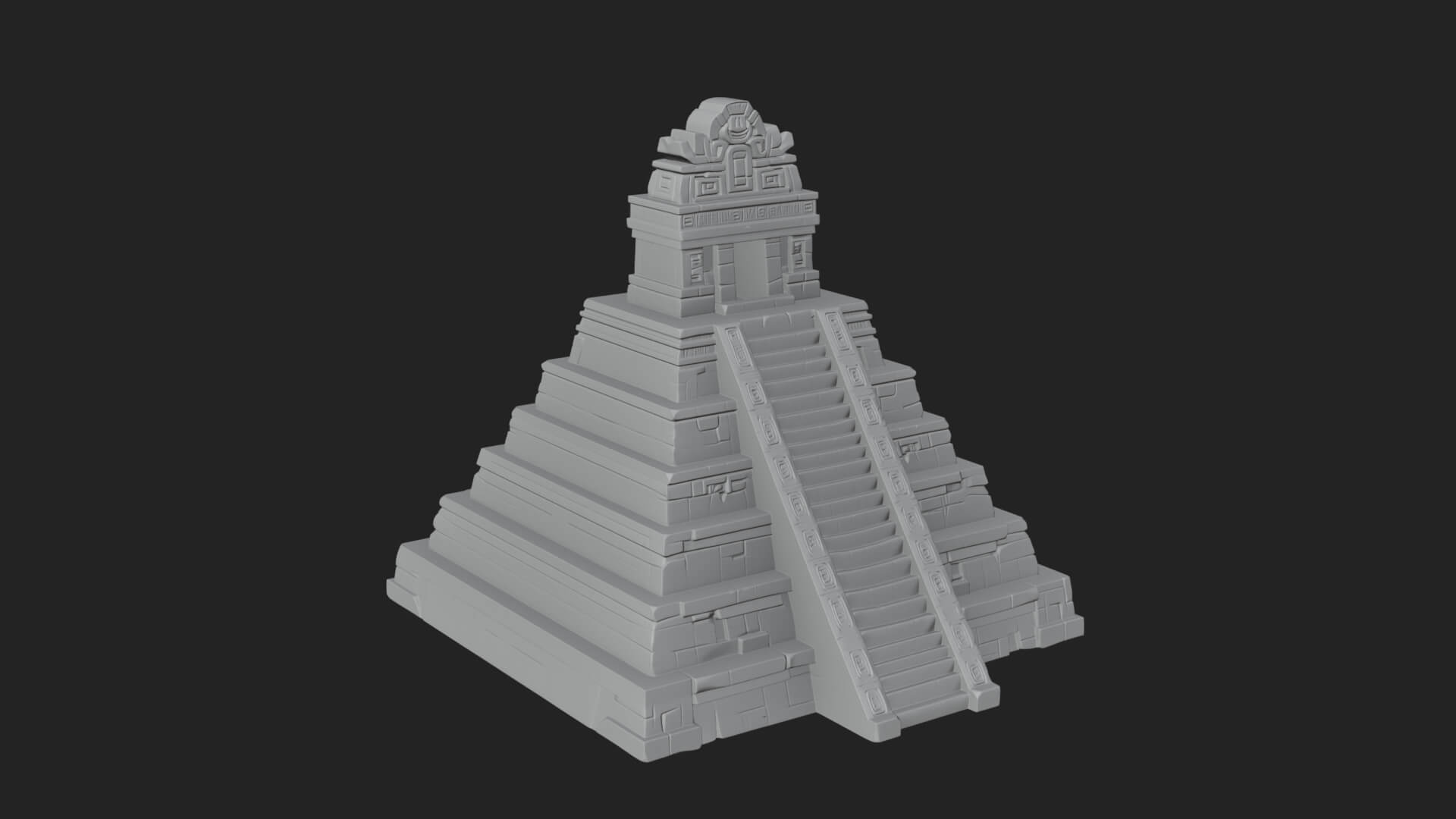 Step Pyramid Temple Design 9 3D Print Model 3D Model