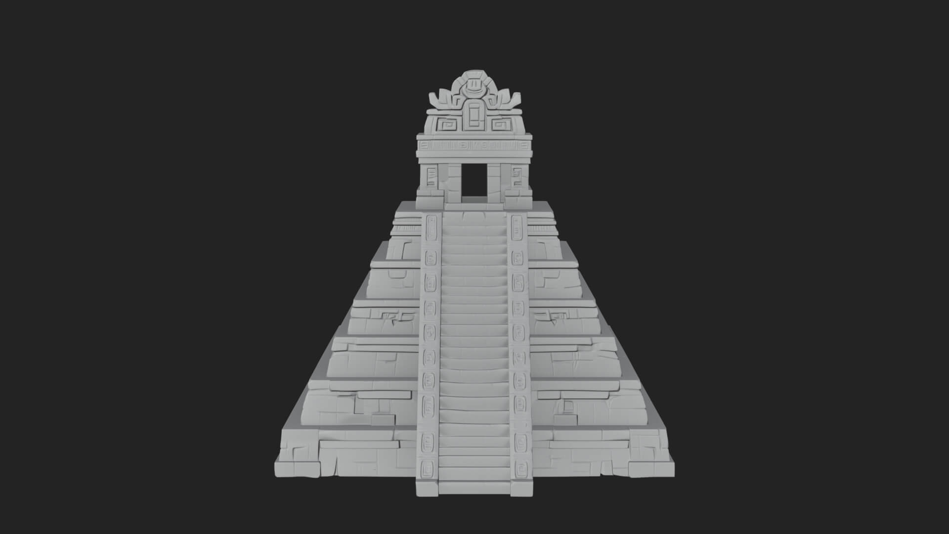 Step Pyramid Temple Design 9 3D Print Model 3D Model