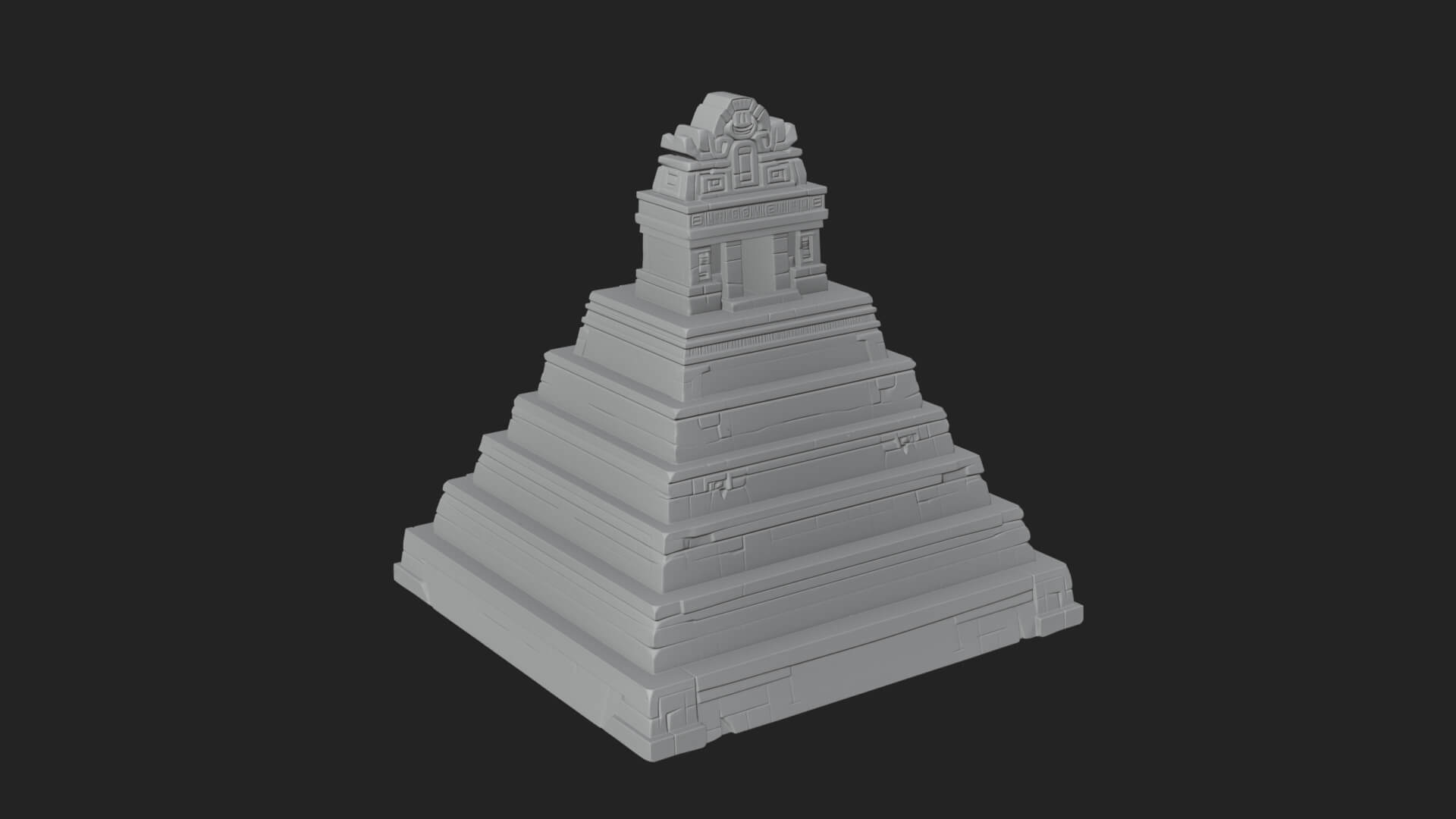 Step Pyramid Temple Design 9 3D Print Model 3D Model