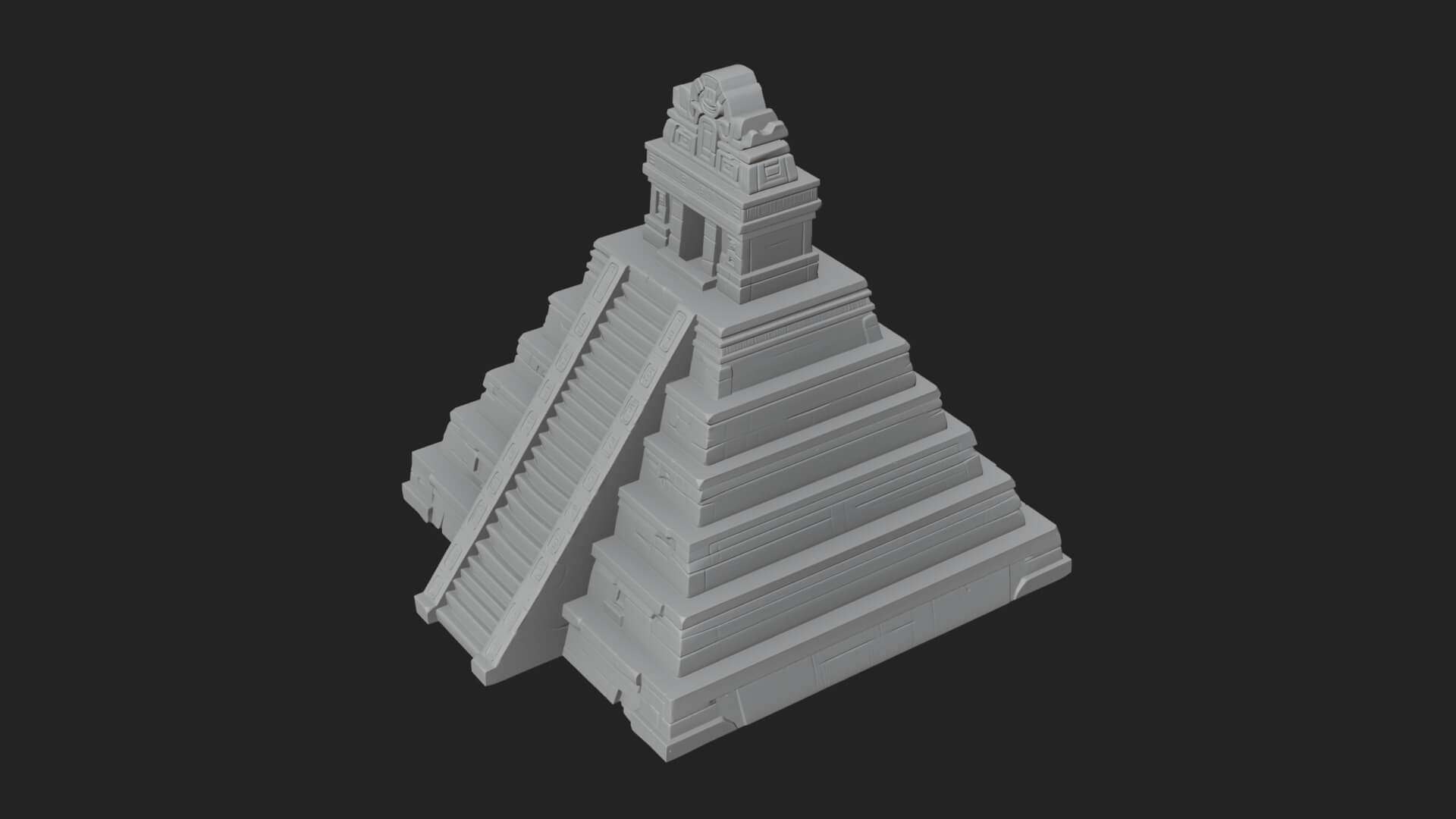 Step Pyramid Temple Design 9 3D Print Model 3D Model