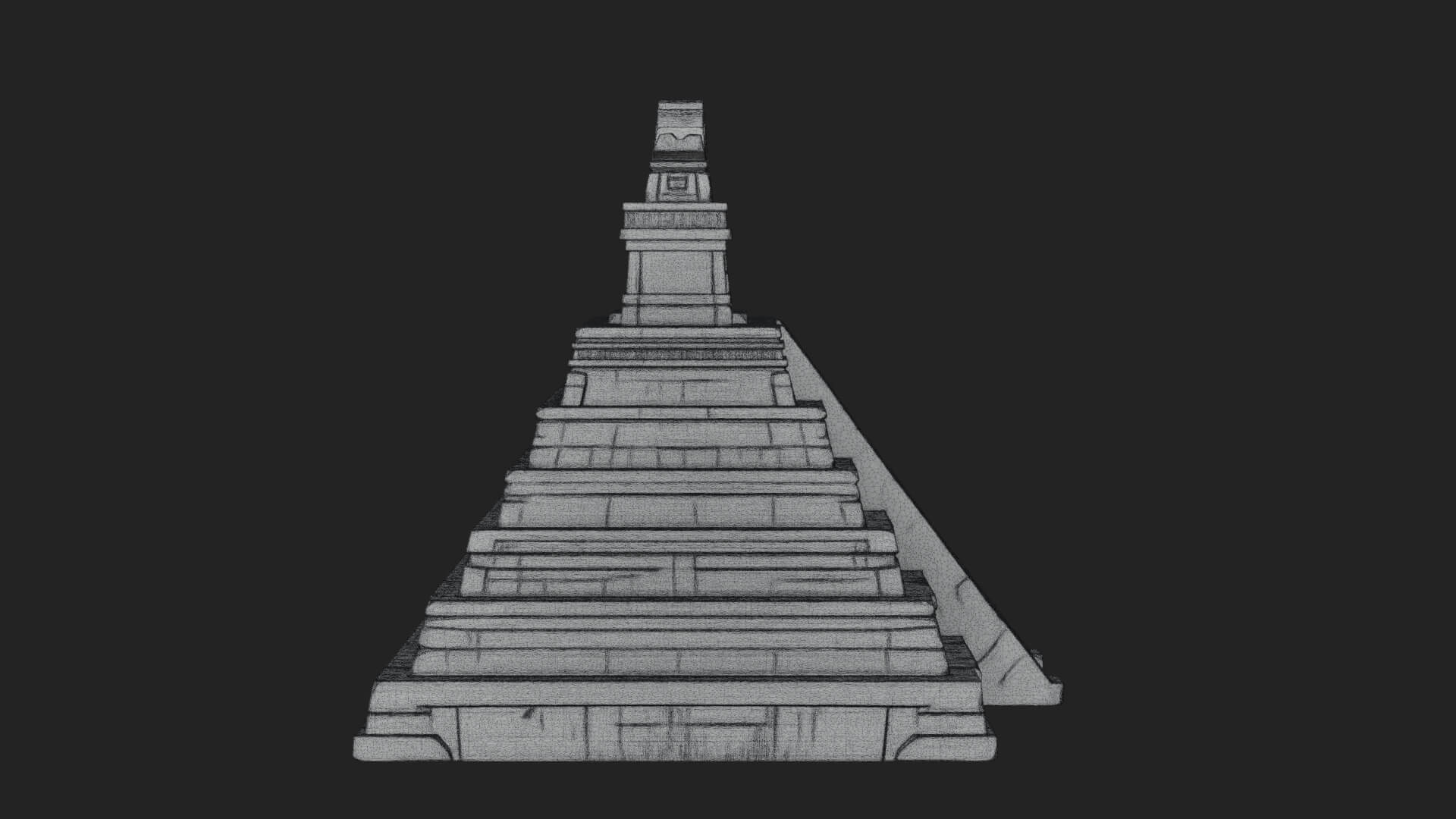 Step Pyramid Temple Design 9 3D Print Model 3D Model