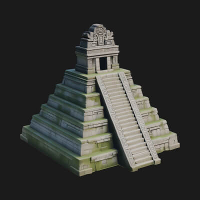 Step Pyramid Temple Design 9 3D Print Model