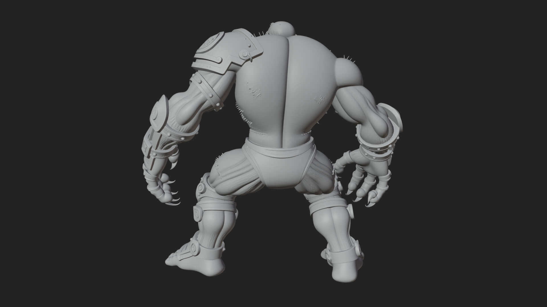 Stitched Flesh Golem Statue Design 1 3D Print Model 3D Model
