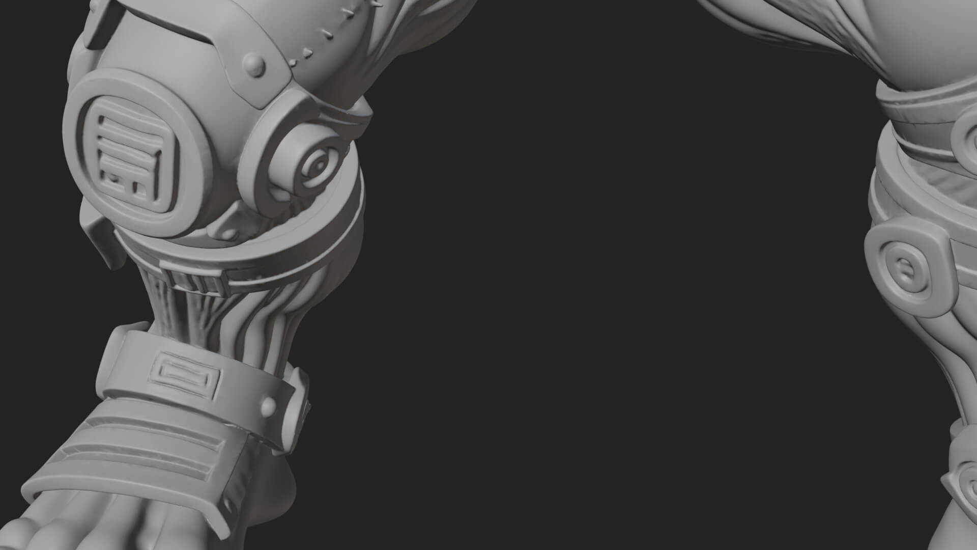 Stitched Flesh Golem Statue Design 1 3D Print Model 3D Model