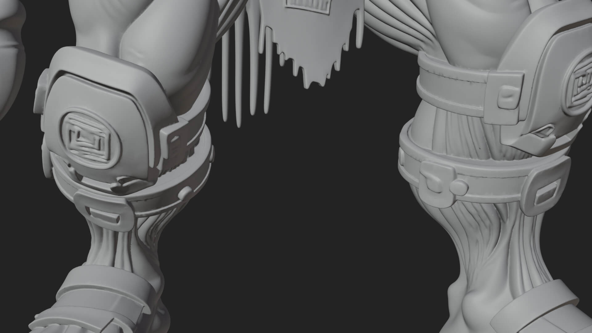 Stitched Flesh Golem Statue Design 2 3D Print Model 3D Model