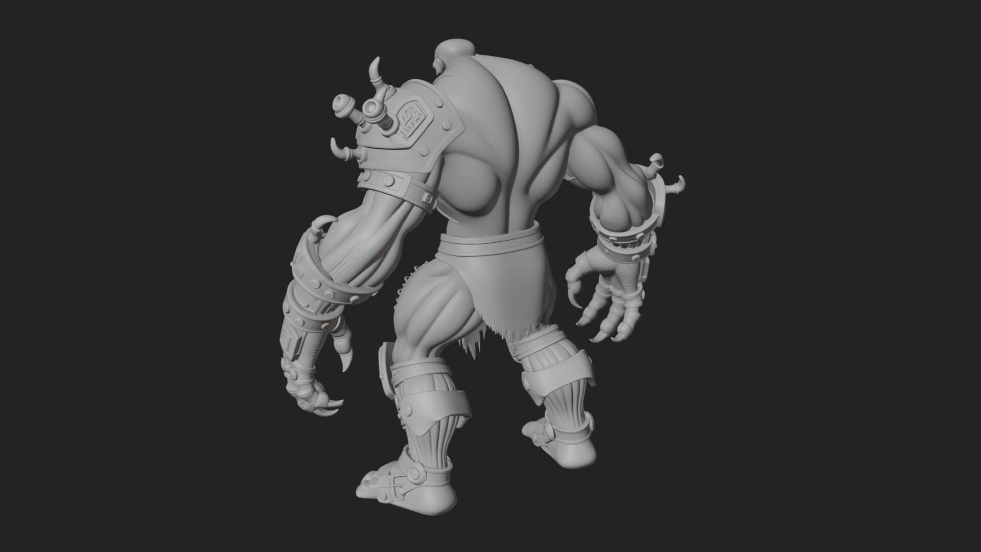Stitched Flesh Golem Statue Design 4 3D Print Model 3D Model