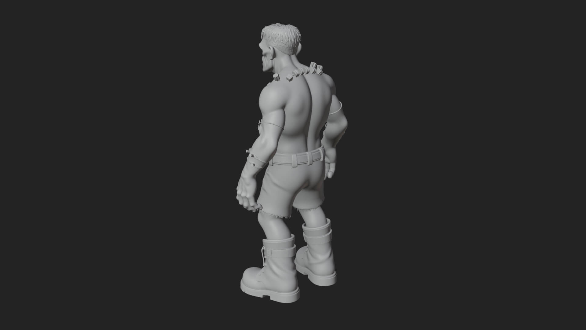 Stitched Flesh Golem Statue Design 5 3D Print Model 3D Model